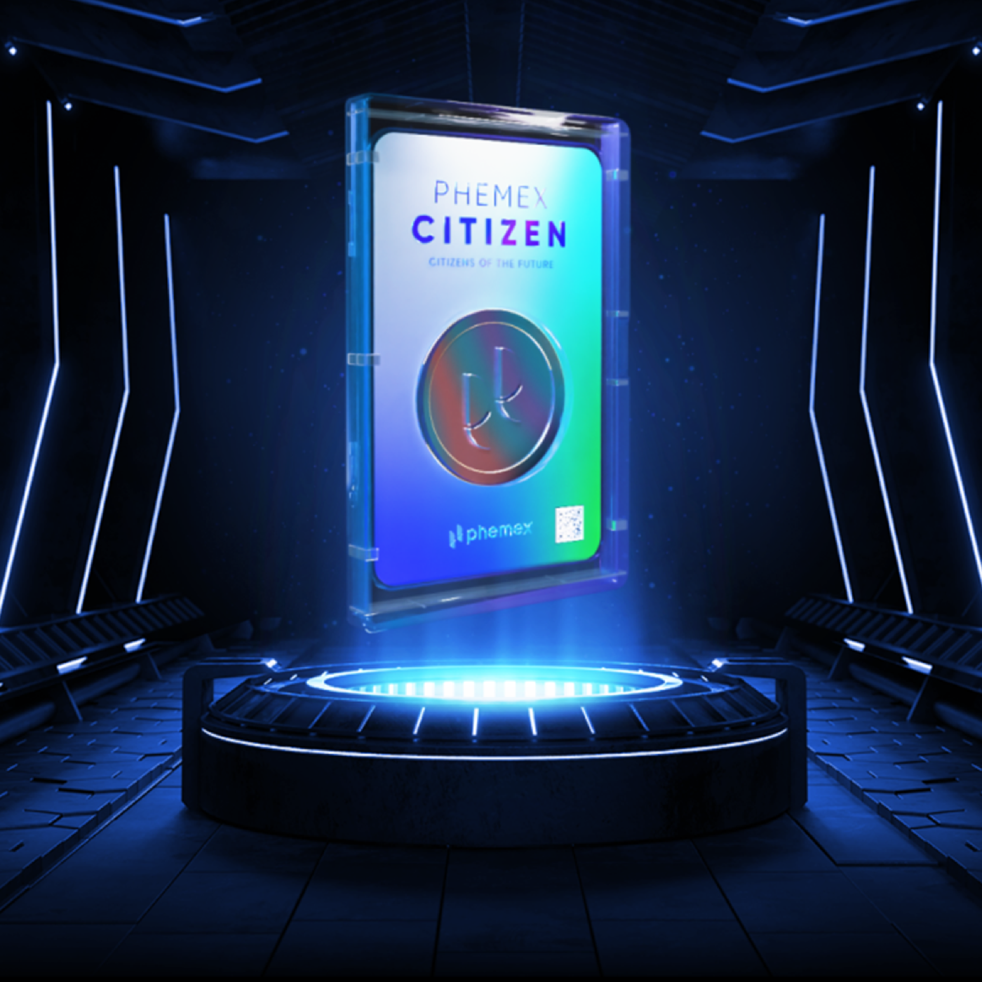 Phemex 3D membership card visual